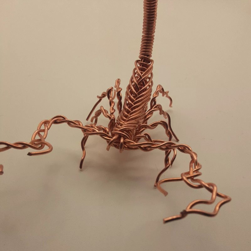 Wire Wrapped Scorpion 16ga Copper Cactus Garden Desk Home Decoration