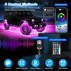 8 Pods Alloy RGB LED Rock Lights for Jeeps Trucks