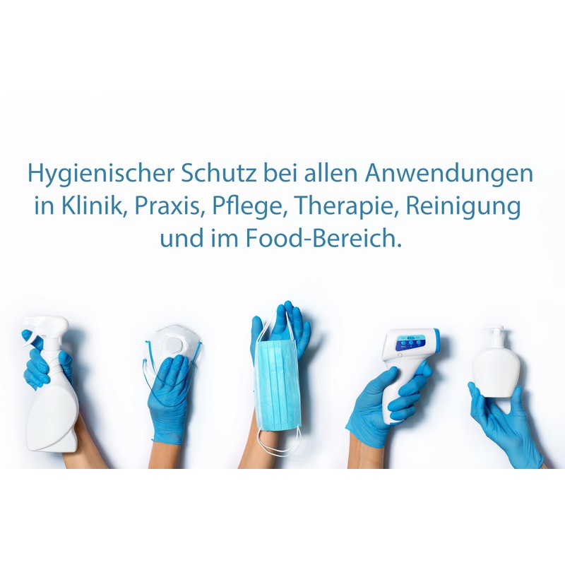Tiga-Med Nitrile Gloves Blue Powder-Free Disposable Gloves Made of Nitrile