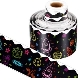 49 Feet Bulletin Board Borders School Themed Decorative Stickers Confetti Teaching Press Border for School Classroom Display Decoration (Color 3)