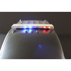 Realistic Metal LED Police Light Bar for 1/8th & 1/10th Scale Cars and Trucks 7 Flashing Modes - Compatible with Traxxas, HPI, Redcat Racing, Team Associated, Tamiya