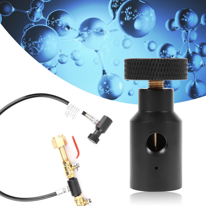 1/8NPT CO2 Carbonator Cylinder Tank On Off Refill Adapter for