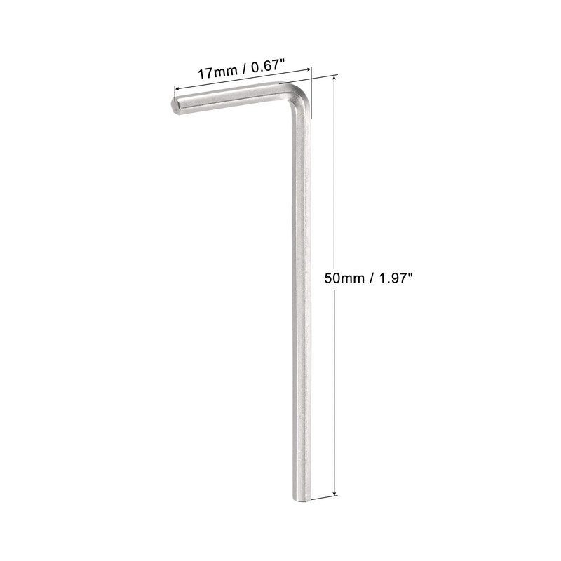 sourcing map 2mm Hex Key Wrench, L Shaped CR-V Repairing