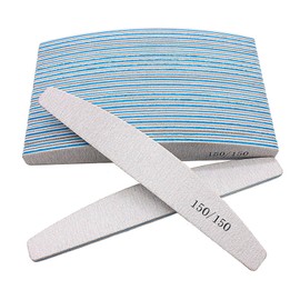 Funalix Nagelfeilen, 12 Stück doppelseitige Schmirgelbretter Nagelfeilen, Nagelstyling-Werkzeuge, waschbares Nagelfeilen-Set, Nagelpolierer, für Zuhause, Salon und Haustiere (Blau 150/150)