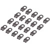 Eujgoov 20 Pcs/Lot Boot Hooks Lace Fittings with Rivets Camp