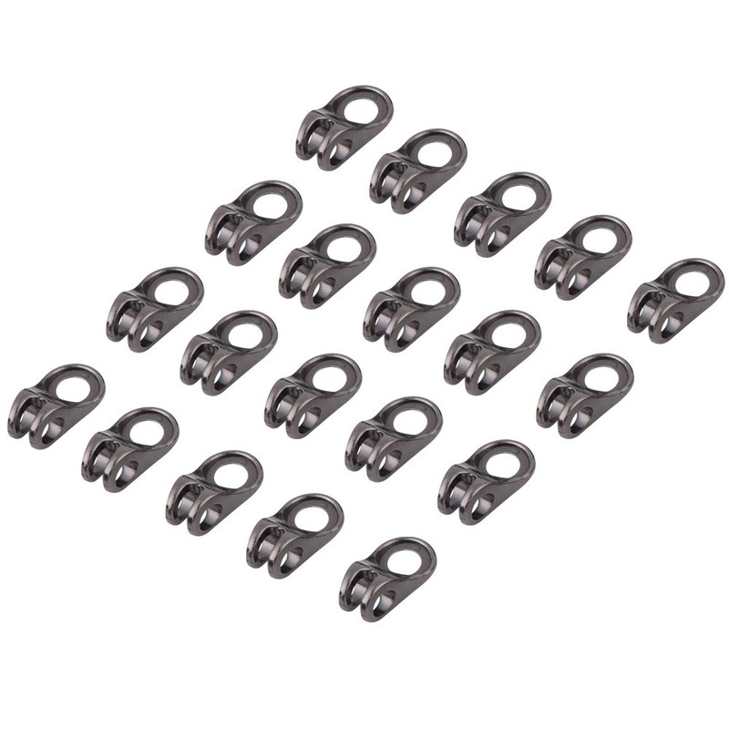 Eujgoov 20 Pcs/Lot Boot Hooks Lace Fittings with Rivets Camp