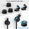 ELII 328Pcs Cable Management Kit, 8 Magnetic Cable Holder,69Adhesive Cable