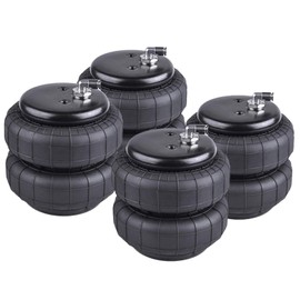 ZHSYMX 2600lb Universal Replacement Air Spring Bag 1/2" NPT Single Port Air Suspension Spring Double Bellow for Heavy Duty Single Port for Trucks 4PCS