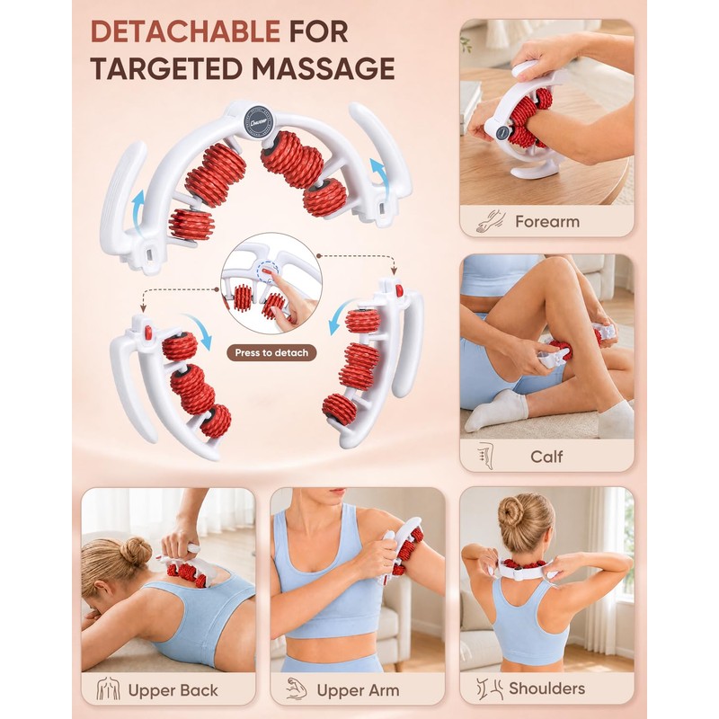 ONUEMP Leg Massager Roller Lymphatic Drainage Cellulite Fascia Massage