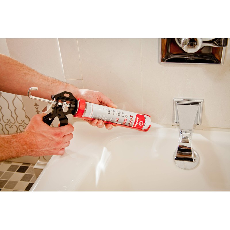 Red Devil 0816KB 100% Silicone Shield Kitchen and Bath Sealant,