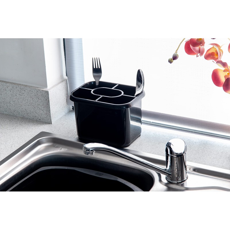 Addis Cutlery Drainer In Soft Black 571711