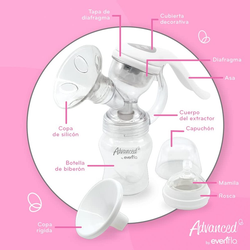 Advanced by Evenflo Recolector De Leche Manual, 1 Pieza, Ayuda