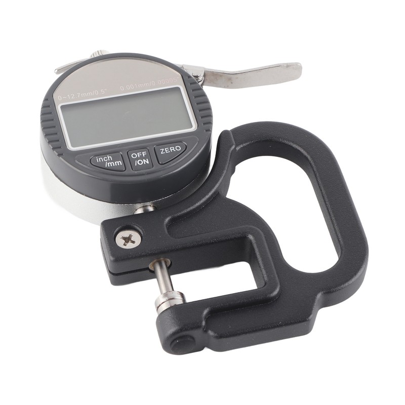 Digital Display Paper Leather Cloth Thickness Gauge Measuring Tool Range