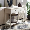 SAFAVIEH Home Collection Josie Distressed White 2-Drawer Console Table