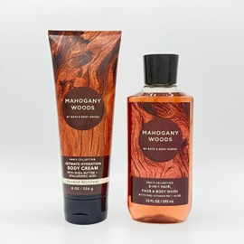 Mahogany Woods Men's 2-Piece Bath Bundle | Body Wash and Ultimate Hydration Body Cream