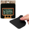 Aion 751-BK Coaster, Absorbent Sponge, Square, Black, 3.5 x 3.5