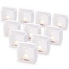 innofox 10-Pack Stick-on Motion Sensor Lights, Warm White LED Night
