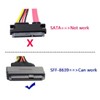 chenyang PCIe 4.0 SFF-8643 to SFF-8639 Cable with SATA Power