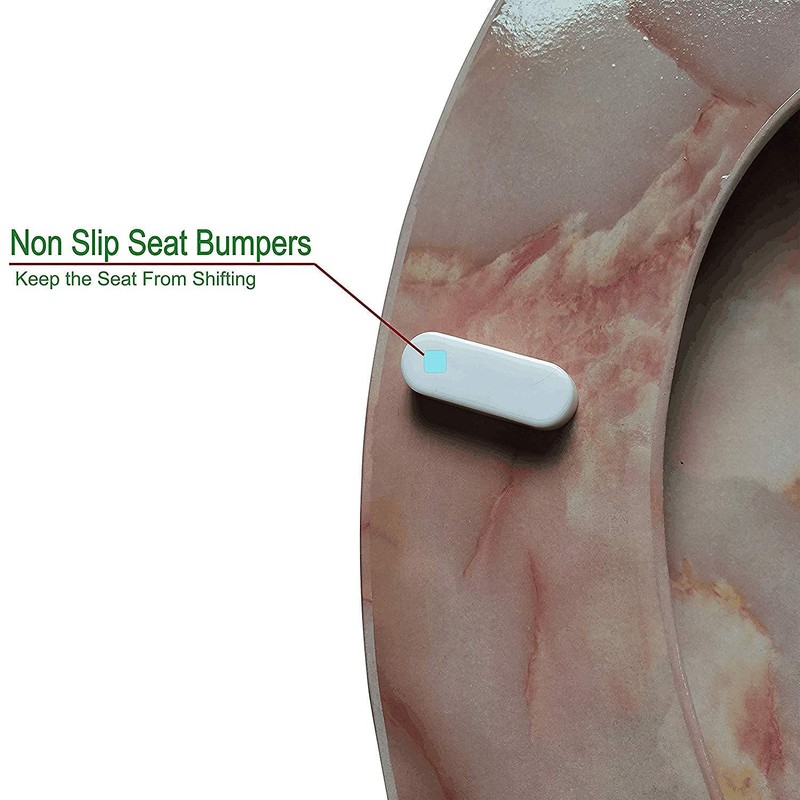 J&V Textiles Round Toilet Seat With Easy Clean & Change