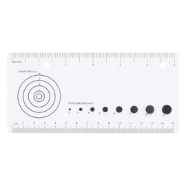 VAXATO Wound Measurement Tools Wound Measuring Ruler Medical Ruler Wound Measuring Tool EMI Medical Ruler with Pupil Gauge Reference Guide