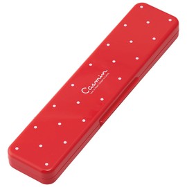 Skater CCS3SAAG-A Combination Set, Chopsticks and Spoon Set, Antibacterial, Casmine, Red, Made in Japan, 7.1 inches (18 cm)