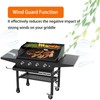 PHYESUVIN Universal Wind Guard and Warming Rack Fit for Griddle