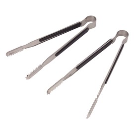 Captain Stag UZ-13217 Barbecue Tongs, Tabletop Stove Tongs, Stainless Steel, Charcoal Grill, Set of 2