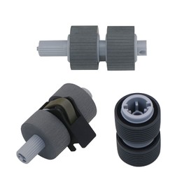 Intendvision Replacement Scanner Brake Roller and Pick Roller Set Compatible for Fujitsu fi-6670 fi-6670A fi-6770 fi-6770A fi-6750 fi-6750S fi-5650 fi-5650C fi-5750 fi-5750C, PA03338-K011 PA03576-K010