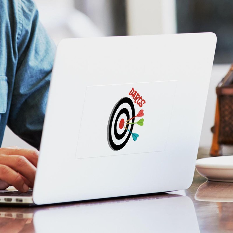 CafePress Darts Sticker Rectangle Bumper Sticker Car Decal