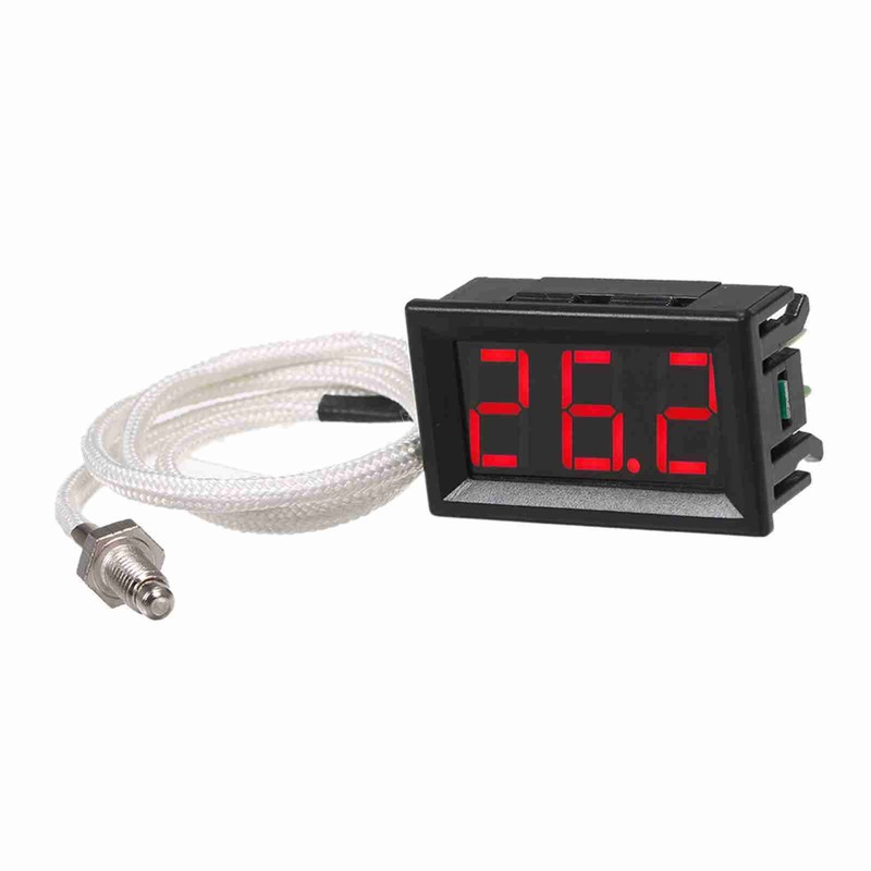 XH-B310 Industrial Digital Thermometer 12V Temperature Meter K-type M6 Thermocouple
