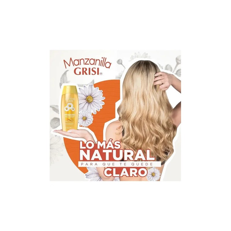 Shampoo Grisi Manzanilla Brillo Luminoso 400ml