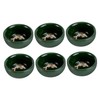COLLBATH 1 Set Dark Green Wedding Ice Crack Teacups Unique