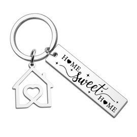XzmaaoX Housewarming Gifts for Women Men House Keychain New Home Gifts for New Homeowners House Key Chain for Couples Boyfriend Girlfriend First Apartment Gift for Home Women Homeowner Present