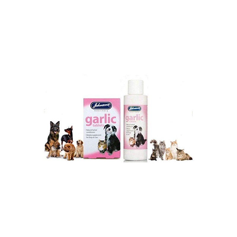 SIPW Johnson's Garlic Tablets 100% Natural Herbal Conditioner For Dogs