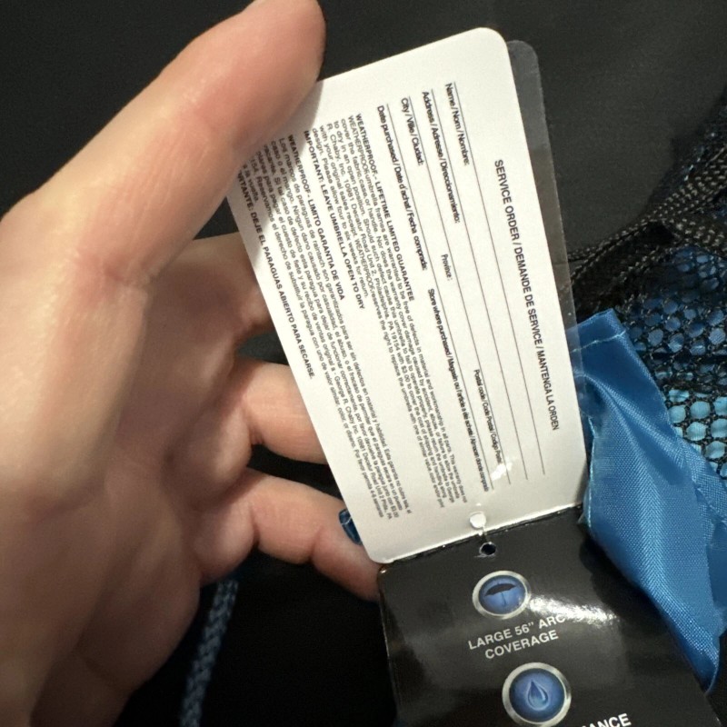 WeatherProof 56" Auto Folding Umbrella - Two Person