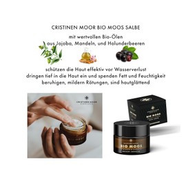 Moss Ointment Face Wrinkle Test Winner, Certified Organic Anti-Ageing, Anti-Wrinkle with Icelandic Moss Extract, Hyaluronic Acid, Ceramide & Aloe Vera, Day Face Cream for All Skin Types, Made in Germany
