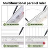 Rolling Ruler – 30 Centimeter Transparent Parallel Rolling Ruler for