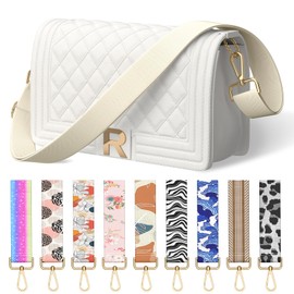 Gukeniu Wide Shoulder Strap Purse Strap Adjustable Replacement Crossbody Handbag Extender Bag Belt, Minimalist Beige