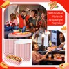 Yeaqee 100 Pcs 7" Paper Hot Dog Trays Red White