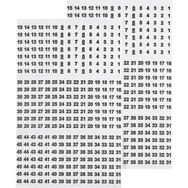 TRU Components ADERKENNZEICHNUNG 1-45 10 KARTEN