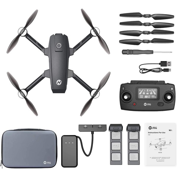Holy Stone HS720E 4K EIS Drone with UHD Camera for Adults, Easy GPS Quadcopter for Beginner with 46mins Flight Time, Brushless Motor, 5GHz FPV Transmission with Spare Parts Accessories