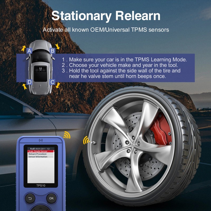 OBDResource For GM/Ford/Toyota TPMS Reset Relearn Tool Auto Tire Pressure