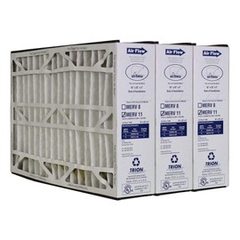 Trion Air Bear 16 x 25 x 5 Inch MERV 11 High Performance Air Purifier Filter Replacement for Air Bear Cleaner Purification Systems, White (3 Pack)