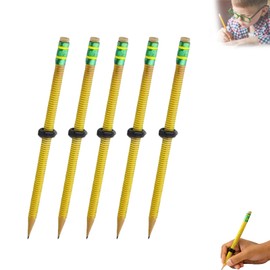 Threaded Pencil, ADHD Fidget Pencil, Threaded Focus Fidget Pencils for Kids and Adults with Sliding Nut (5Pcs)