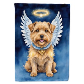 Caroline's Treasures DAC7042GF Norfolk Terrier My Angel Garden Flag Mailbox Flag Decorative Yard Flag Banner Outside Patio Artwork Yard Flower Beds, Garden Size, Multicolor
