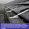 5" Aluminum Roof Gutter Hangers 5" Gutter Clips with Straps