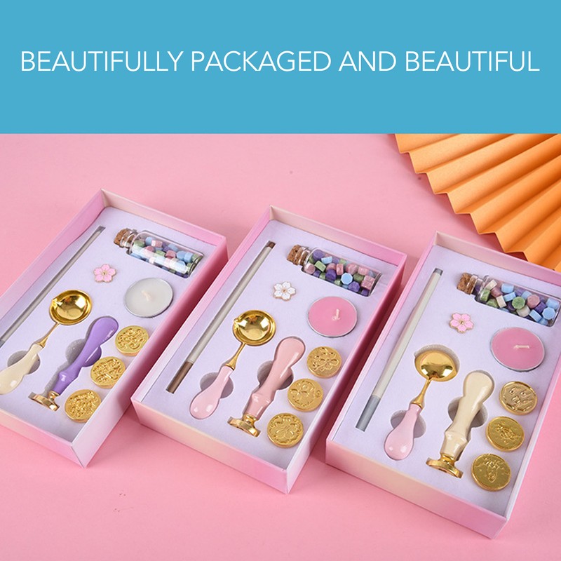 Seal Stamp Kit Replaceable Stamp Patterns Wax Seal Stamp Kit