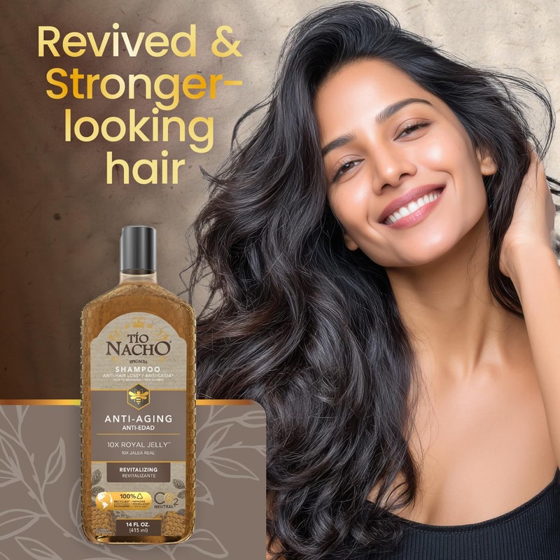 Tio Nacho Anti-Aging Shampoo with Royal Jelly, Shampoo for Aging