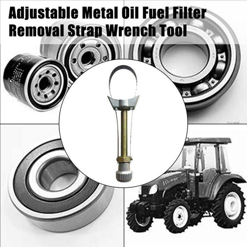 Generic Oil Filter Wrench Strap Wrench Universal Metal 60-120 mm