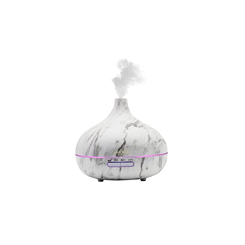 White Marble Ultrasonic Essential Oil Diffuser (300 mL)